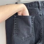 Merona Bootcut Black Denim Jeans, White Streaked Jeans, Size 14 Regular Photo 14