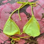 california waves neon yellow triangle bikini top Photo 5