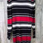 Planet Gold  (FLAW) 2X Black Red Silver White Color Block Body Con Sweate… Photo 2