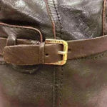 Ivanka Trump  Brown Knee High Boots w. Gold Detail Photo 6