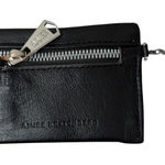 Aimee Kestenberg  Leather Card Wallet Black Snap Envelope Pebbled Classic Zip * Photo 0
