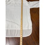 Ellen Tracy  Womens Top White Boho Blouse With Embroidered Detail Size M Photo 8