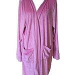 Juicy Couture Women's Robe L/XL Pink Velour Photo 0
