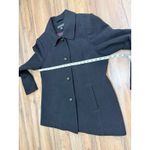 Preston & York  Black Wool Coat Women L Merino Wool Blend Classic Jacket Photo 9