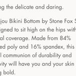 Stone Fox Swim Women’s Bijou Bikini Bottom S - Retro Bloom Print $88.00 Photo 4