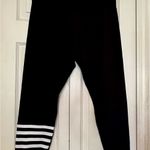 Zyia Black and Yellow Leggings with Athletic Ankle Design Photo 2