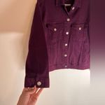 3x1 Oversized Classic Burgundy Denim Jacket Size S Photo 4