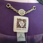 Anne Klein  BLACKBERRY CORDIAL OPEN FRONT WORK CAREER DRESS LONG LENGTH JACKET M Photo 12