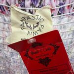 Fantastic Fawn  wide leg floral smocked jumpsuit lavender large tie straps spring Photo 5