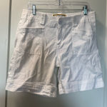 Adventura Women's White Organic Cotton Utility‎ Short Hiking Pockets 8 Photo 0