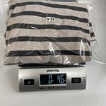 Ann Taylor  LOFT women's beige gray striped long‎ sleeve casual cotton shirt M Photo 6