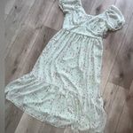 Mimi Chica  NWT floral midi dress blue L Photo 3