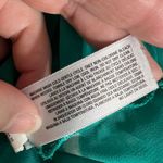 Old Navy  Womens Sheer Button Down Blouse Shirt Top Striped Teal White Small Photo 8