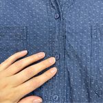 Max Studio  Chambray Long Sleeve Mini Dress Womens L Swiss Coastal Cowboy Denim Photo 7