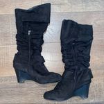 Black Tall Boots Women’s 7 1/2 Size 7.5 Photo 2