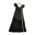 Urban Outfitters Velvet Floral Midi Dress Women’s Medium Black Whimsigoth NWT Photo 6