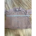 J Jill Denim Jean Jacket Womens Pink Button Up Trucker Stretch Pockets Sz SP Photo 7
