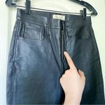 Madewell  10” High-Rise Skinny Leather Jeans Black Size 26 NWT Photo 5