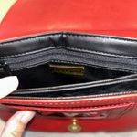 Giani Bernini EUC  Red Pebble‎ Leather Crossbody Handbag Purse Photo 5