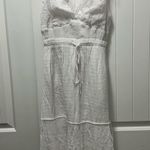 Le lis White Long Maxi Dress With Slit  Photo 0