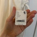 Free People NWT  C'est Bon Midi Dress White Ivory Gauzy Beaded Ties Photo 5