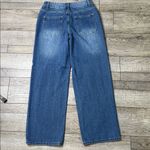 Stylish Blue Wide Leg Women's Jeans Size M Photo 7