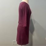 Toad & Co Burgundy 3/4 Sleeve Nixi Dress with Hidden Stash Pocket Size Small Photo 4