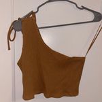 Aerie Orange brown  off the shoulder top Photo 0