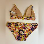 J.Crew  Plunge Bikini Set in Ratti Curly Floral Size Medium Photo 3