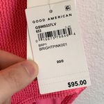 Good American NWT Always Fits Shoulder One-Piece Swimsuit in Bright Pink Photo 8