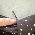 Vtg Diamonds Run Jumpsuit Black Polka Dot Strapless Sweetheart Harem Retro XS Photo 6