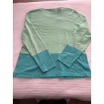 Lilly Pulitzer NWT  Rica Cashmere Sweater in Resort Aqua Sea Crystals Color Block Photo 2