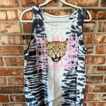 Torrid Black and White Tie-Dye def leopard Tank Top Photo 1