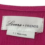 Lovers + Friends  Grommie Maxi Dress Bright Pink Size Small Beachy Boho Photo 8