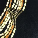 Y2K Chunky Boho Handmade Necklace Brown Photo 3