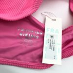 frankie's bikinis Cherub Connor Ribbed Scoop Bikini Top Pink S Photo 4
