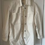 Abercrombie & Fitch Abercrombie White Oversized Denim Jacket  Photo 0