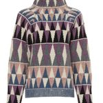 Altuzarra  Stilbo wool blend turtleneck Multicolored geometric knit Sweater M Photo 0