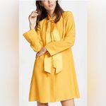 Tory Burch 2025 Women’s Golden Crest Sophia Silk Dress Long Sleeve Size 14 Photo 8