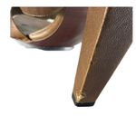 Diane Von Furstenberg ‎ Leather Sandal Heels Brown Strappy open Toe Shoes Size 10 Photo 5