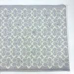 Metallic Star Signature Coach Logo Infinity Scarf Chalk Grey NWT Photo 3