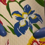 Tory Burch Womens Iris Blue Floral Painted Flip Flops Eva Sole Size 10 NEW Photo 9