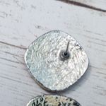 Vintage Earrings For Pierced Ears Red Rounded Square Shape Photo 7