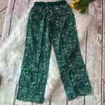 Victoria's Secret Pink Victoria’s Secret Green Star Patterned Pajamas Pants Photo 0