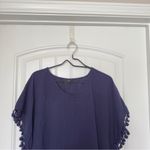 Tuckernuck  Pomander Place M/L Katie‎ Caftan Coverup With Tassels Navy Photo 2