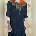 GOOD TIMES Vintage Party Dress Womens Size 8 Glitter Special Occasion Cocktail Black Photo 2