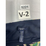 CHAPS Womans  Pullon Midi Skirt XL Multicolor Paisley Lined Ruffled Hem Photo 2