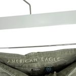 American Eagle Super High Rise Baggy Wide Leg Cargo Pants Green Y2K Womens 2 Photo 4