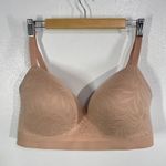 Soma Enbliss Wireless Bra 42DD Nude Beige Lace Smooth Lift Comfort No-Wire Photo 1