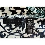 Apostrophe Y2K Satin Top Lace V-neck Lace blouse M Black/green/ White Photo 3